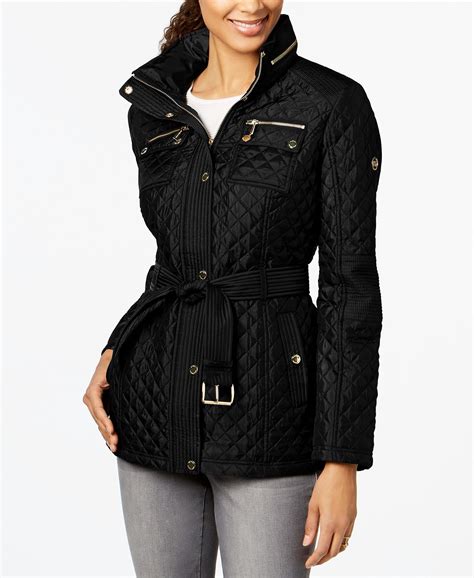 michael kors belted jacket|Michael Kors jacket women.